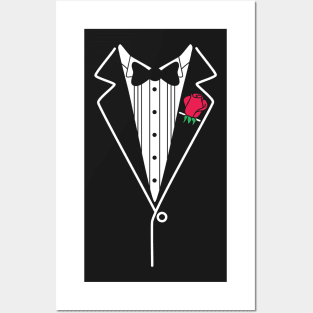 Tuxedo tee Posters and Art